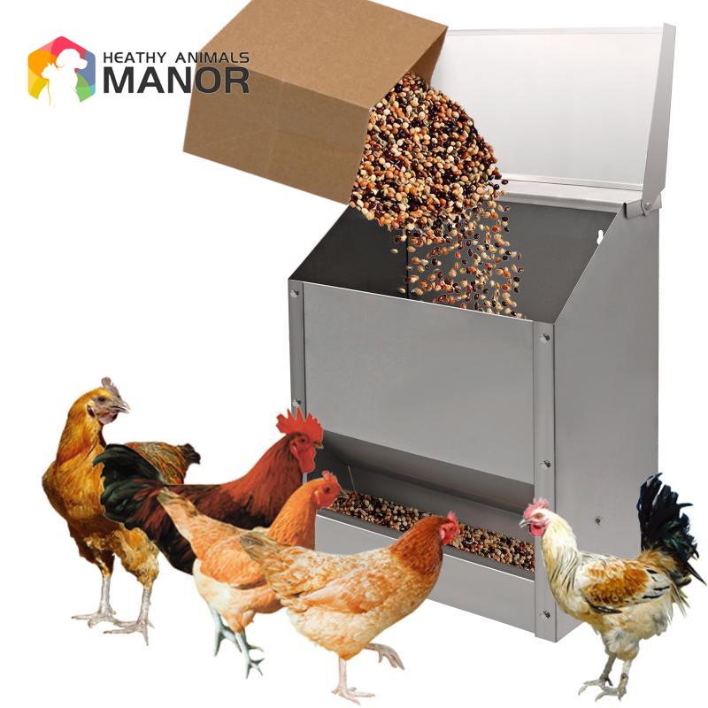 Meal Prep Bowl - 10L Stainless Steel Chicken Feed Trough
