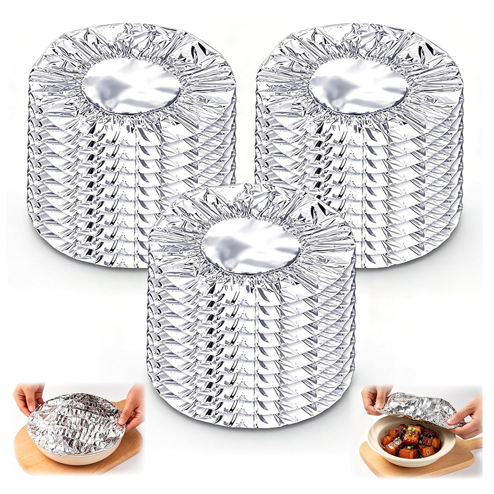 Meal Prep Bowl - Reusable Aluminum Foil Food Covers, Pop