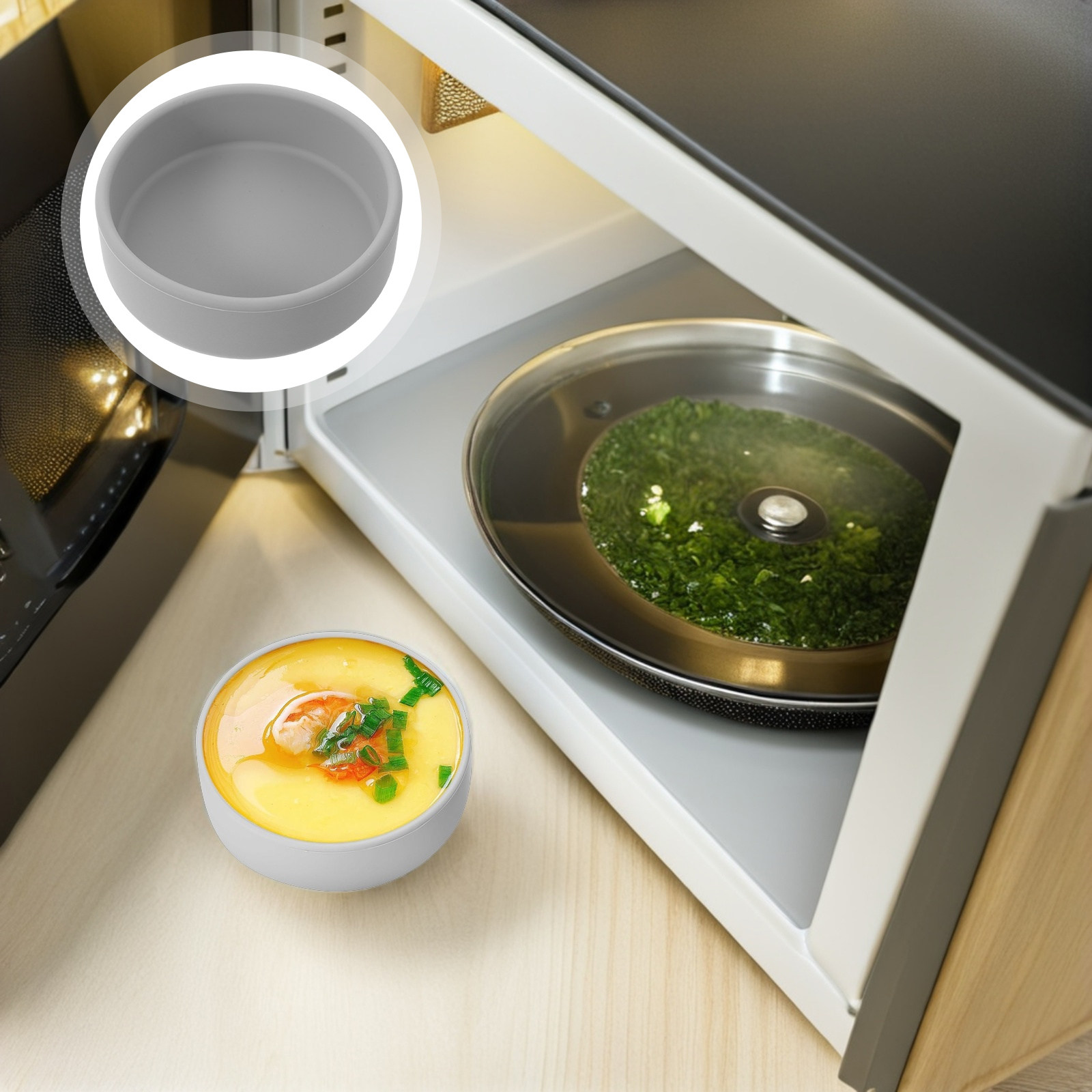 Meal Prep Healthy Breakfast - 3Pcs Silicone Air Fryer Egg Molds