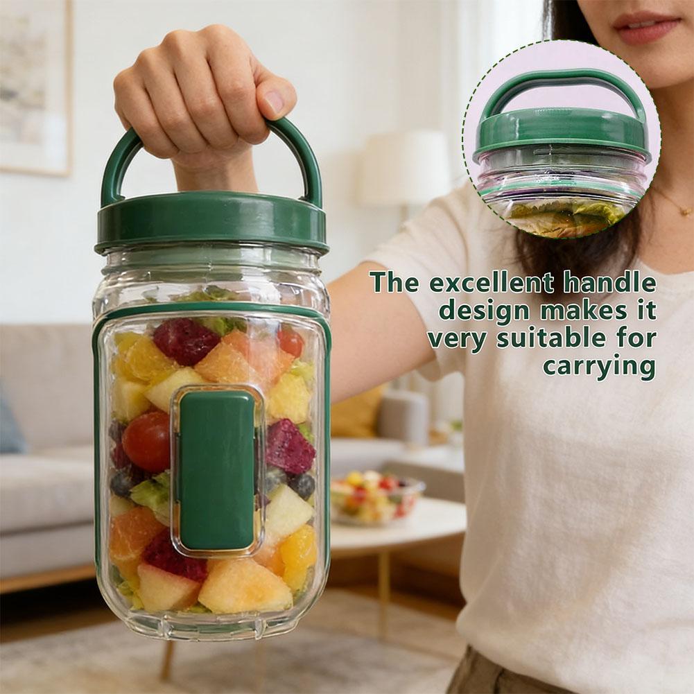 Portable Salad Container Jar w - Meal Prep Jar Salad review and price