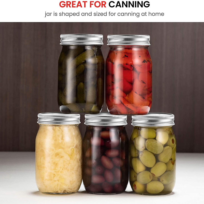 4pcs 450ml Glass Regular Mouth - Meal Prep Jar Salad review and price