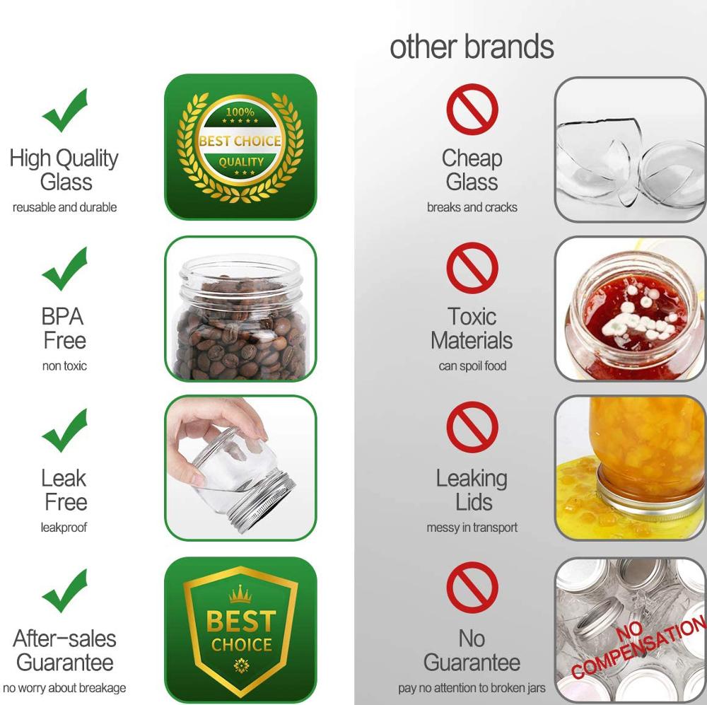 Regular Mouth Mason Jars and L - Meal Prep Jar Salad review and price