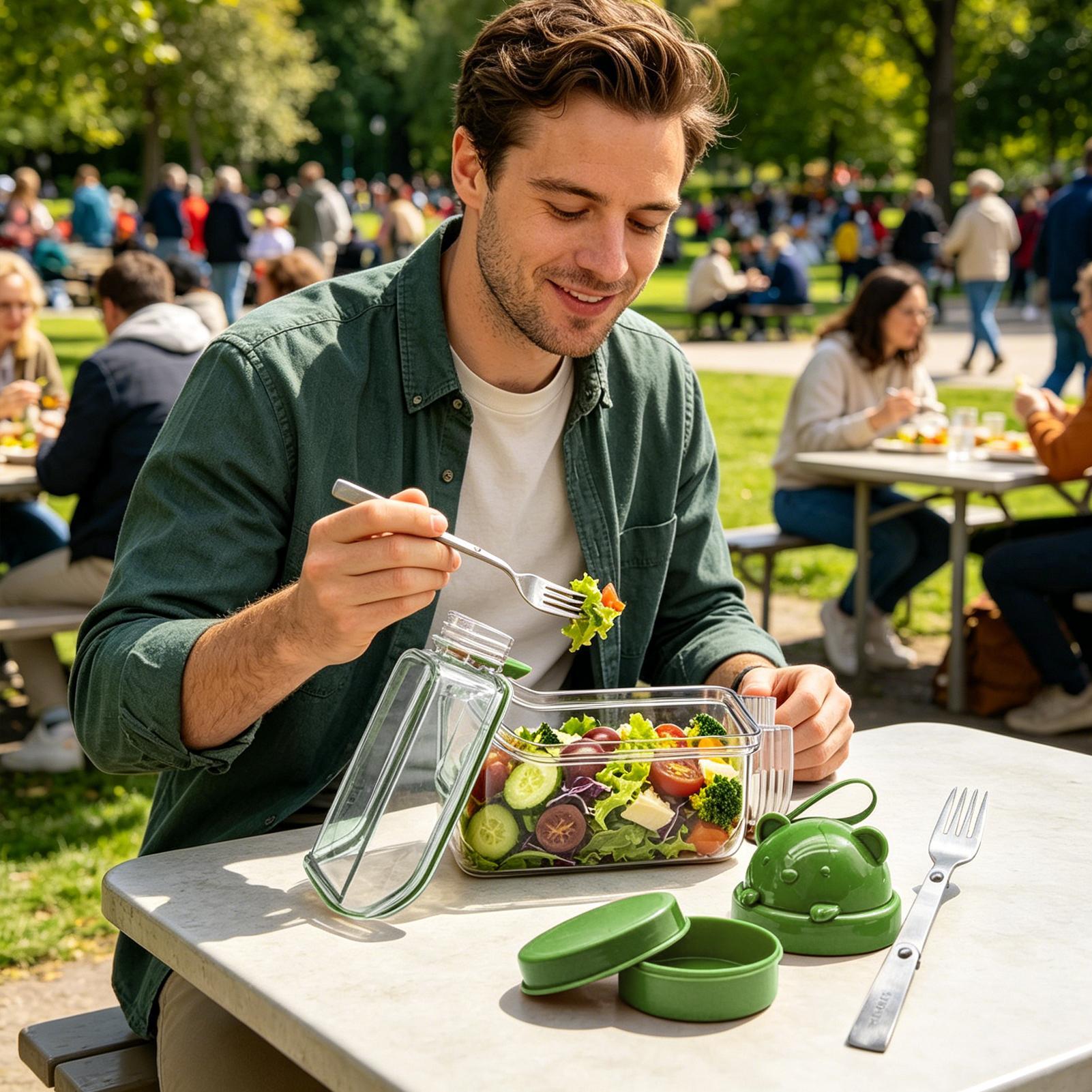 Salad Jar Clear Food Organizer - Meal Prep Jar Salad review and price