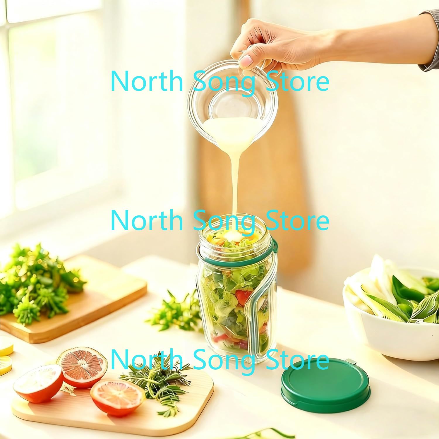 2026 NewSide-Opening Salad Mas - Meal Prep Jar Salad review and price