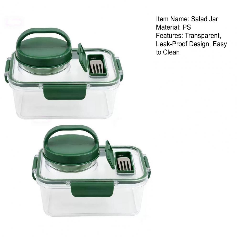 Leak-proof Salad Box 2-pack Sa - Meal Prep Jar Salad review and price