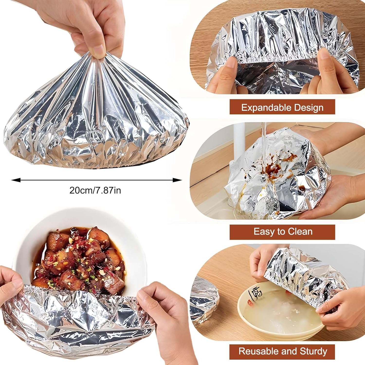 Reusable Aluminum Food Covers  - Meal Prep Bowl review and price