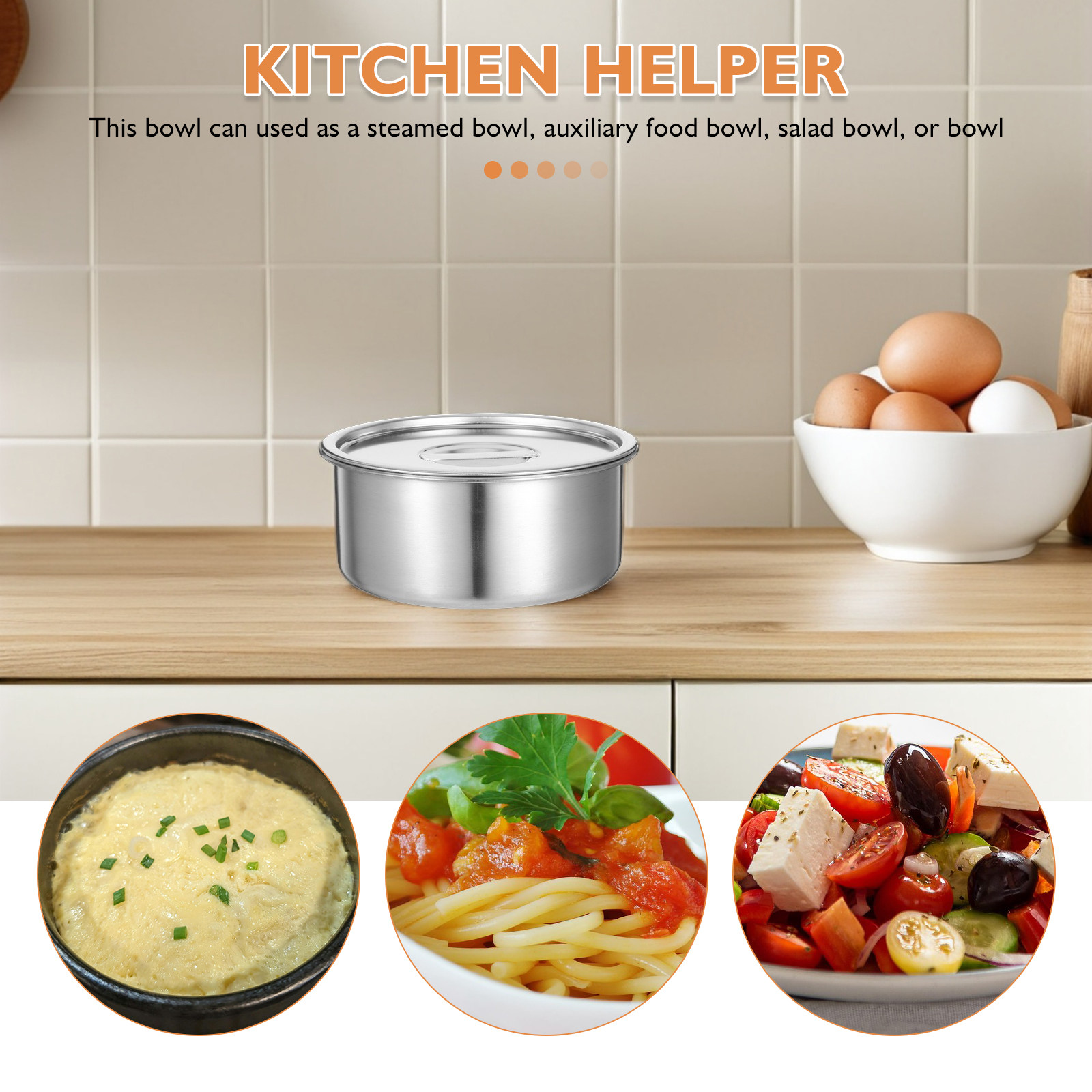 Stainless Steel Steamed Egg Bo - Meal Prep Bowl review and price