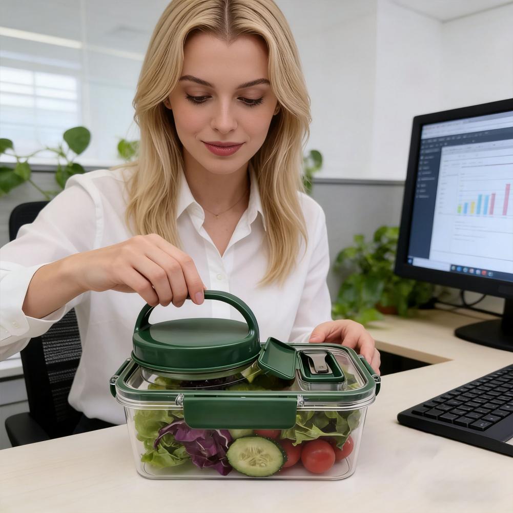 Salad Container with Dressing  - Meal Prep Jar Salad review and price