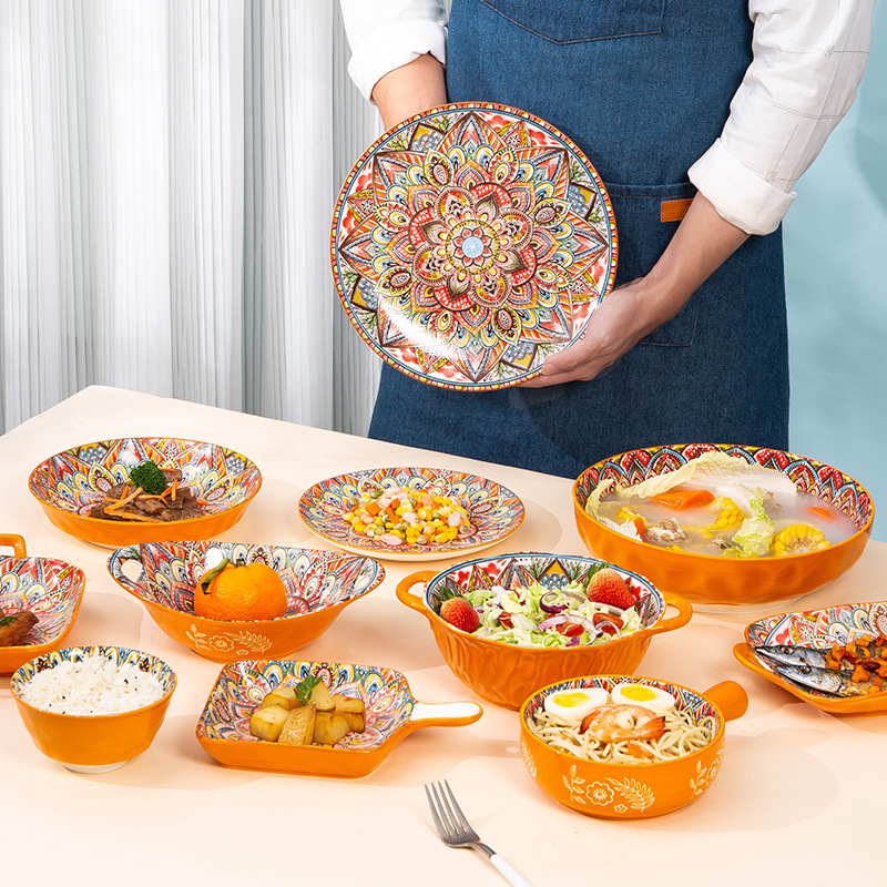 Household Ceramic Plates, Doub - Meal Prep Bowl review and price