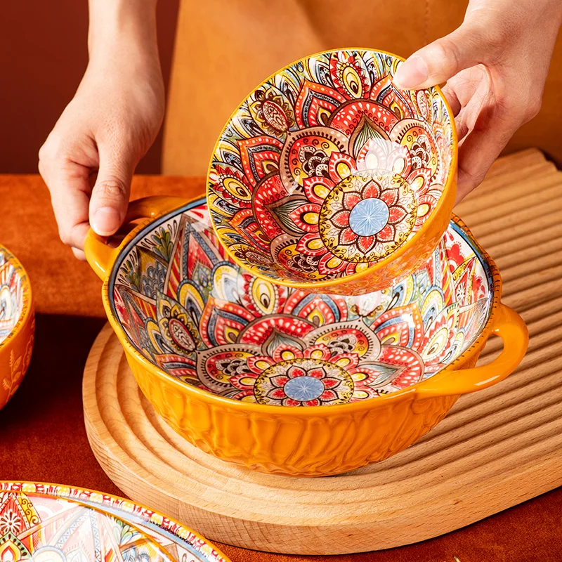 Household Ceramic Plates, Doub - Meal Prep Bowl review and price