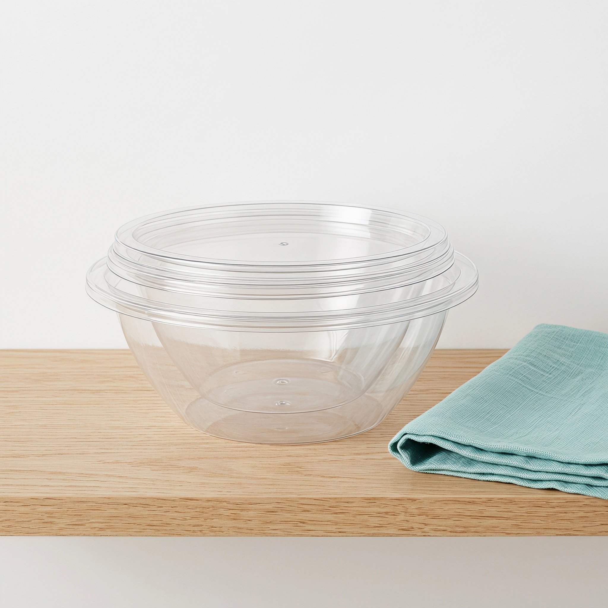 2Sets Clear Salad Mixing Bowls - Meal Prep Bowl review and price