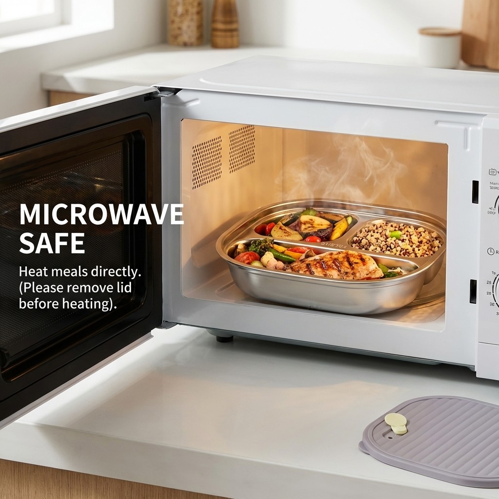 Microwave Safe 304 Stainless S - Meal Prep Diet review and price
