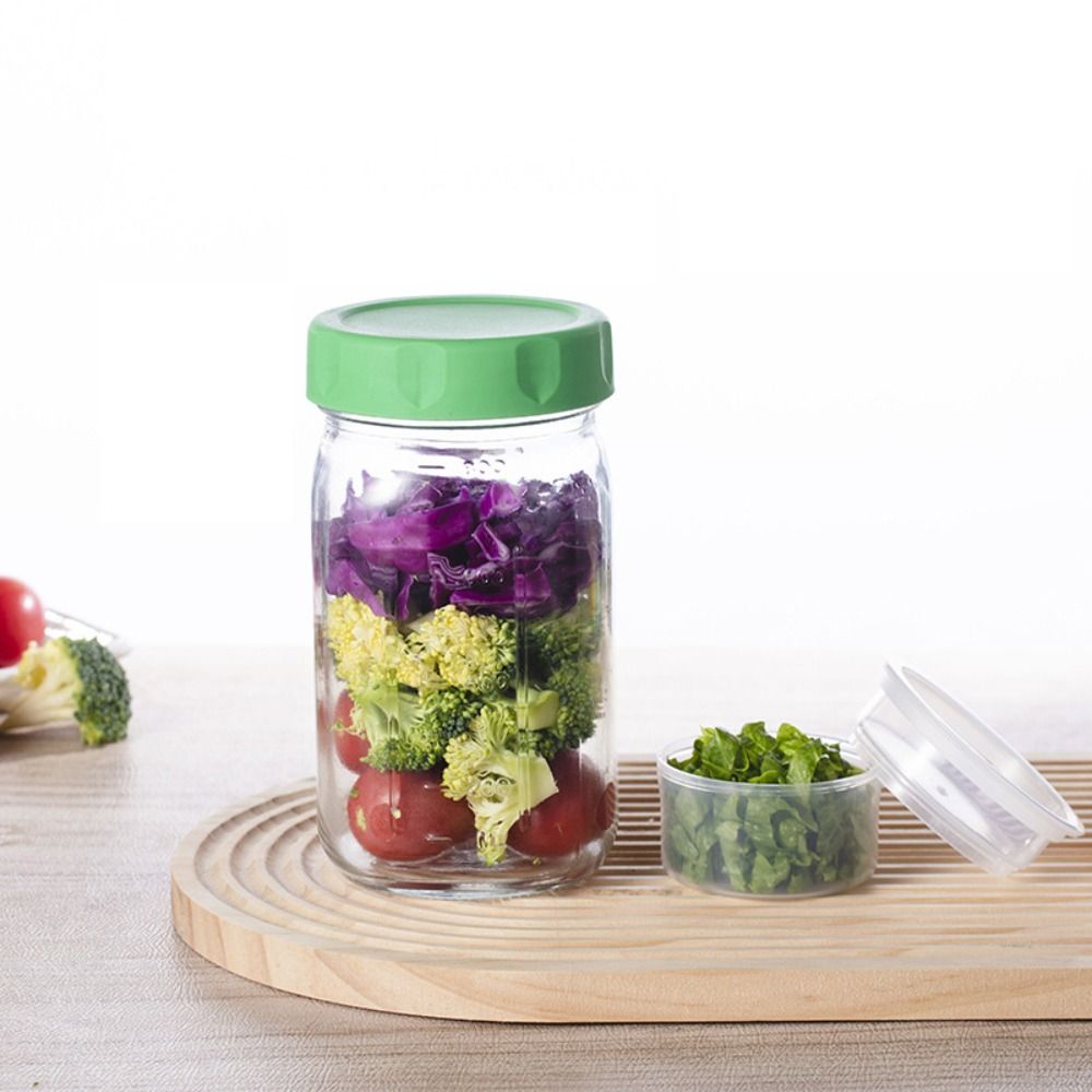 4 Pack 32 Oz Glass Salad Jars  - Meal Prep Jar Salad review and price