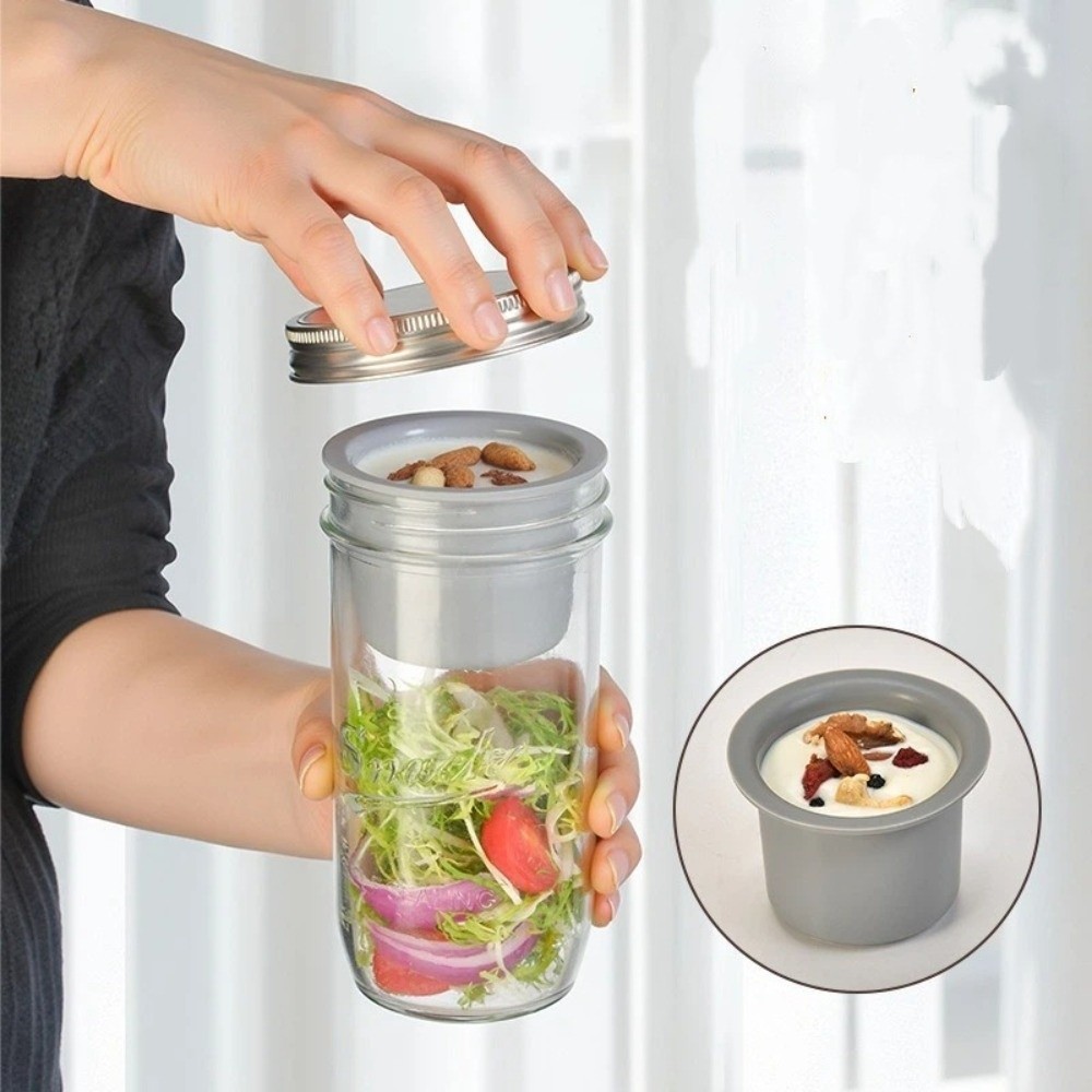 16/24 Oz Salad Glass Jars Wide - Meal Prep Jar Salad review and price