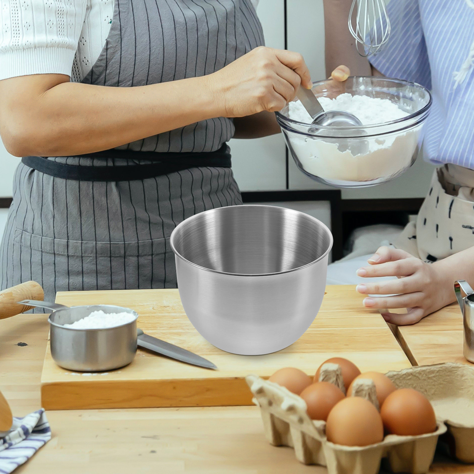 Deep Stainless Steel Mixing Bo - Meal Prep Bowl review and price