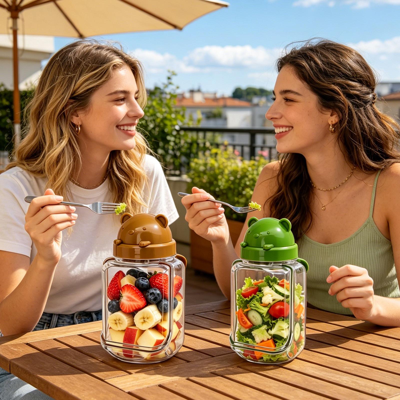 Meal Prep Jars Portable Leak-P - Meal Prep Jar Salad review and price