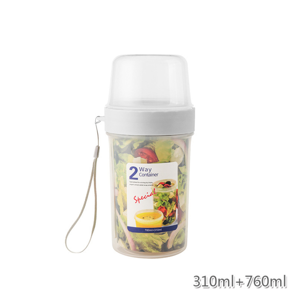 Double Layer Leakproof Food Ca - Meal Prep Jar Salad review and price